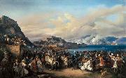 HESS, Heinrich Maria von The Entry of King Othon of Greece into Nauplia oil painting